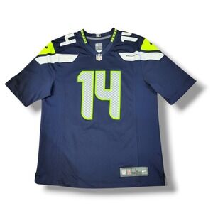 NFL Seattle Seahawks DK Metcalf #14 Navy Blue Nike Jersey Men's Size Large